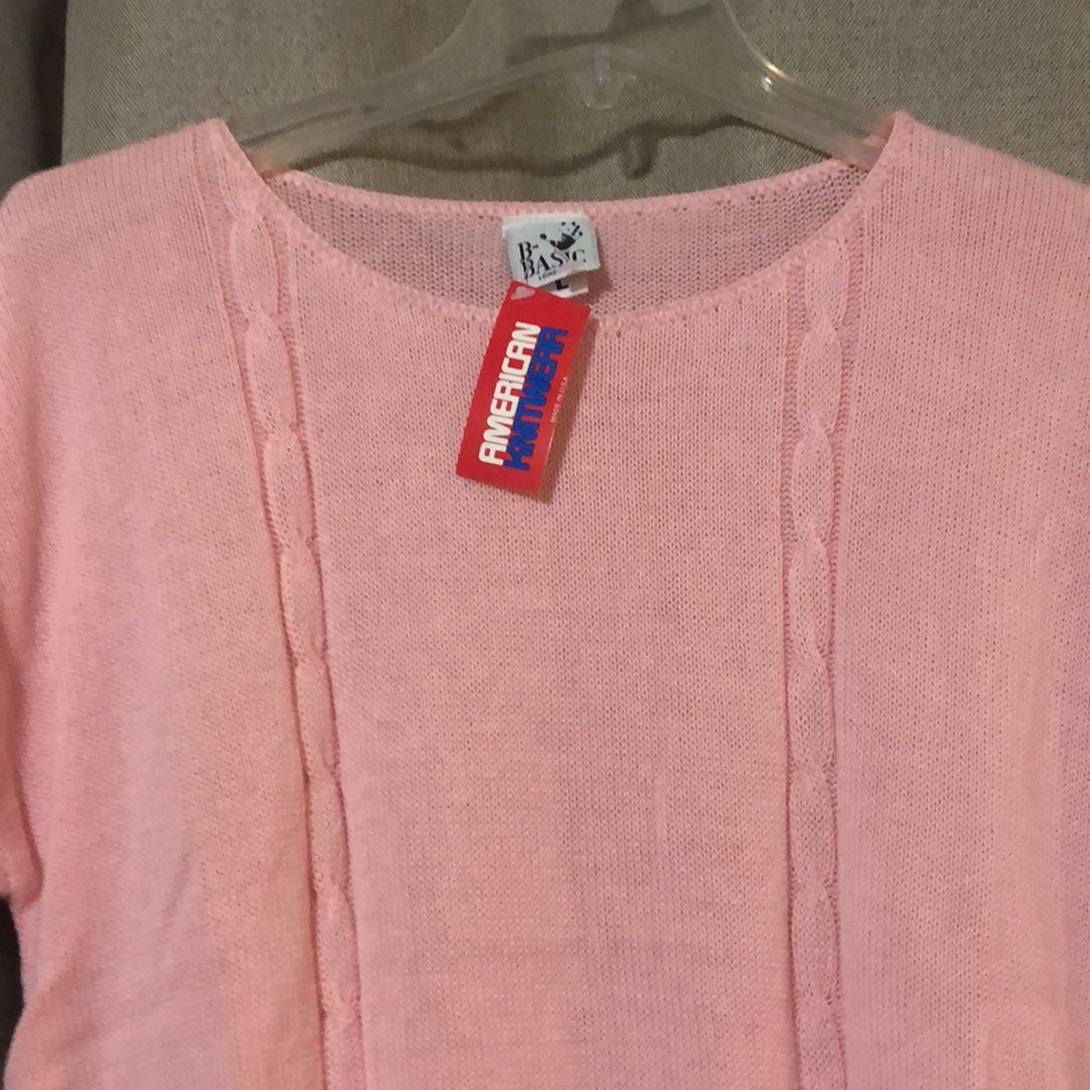 Pink short sleeved sweater Size L - Picture 2 of 8